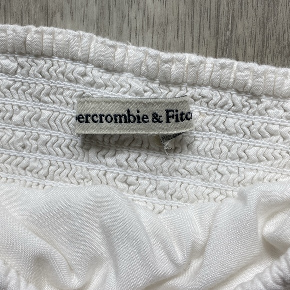 NWOT Abercrombie & Fitch White peasant crop top size Small - Picture 4 of 7